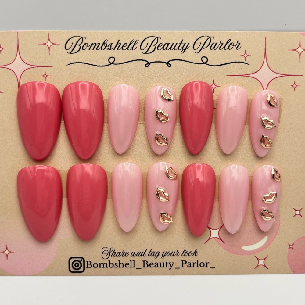Handcrafted & painted custom press on nails